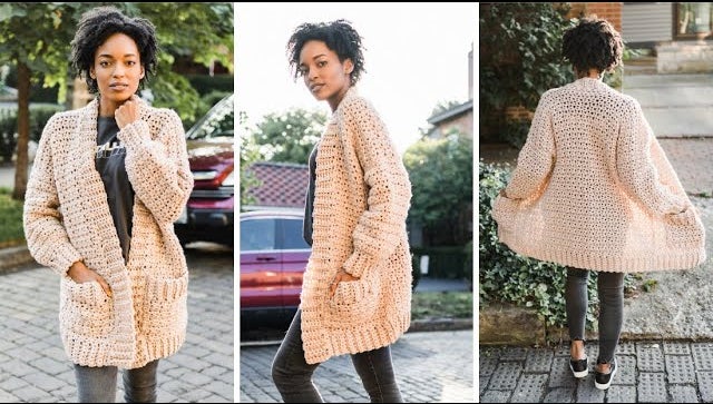 Object - Objnete L/S Re Tie Cardigan 146 - 5173913 Humus Melange main image 0