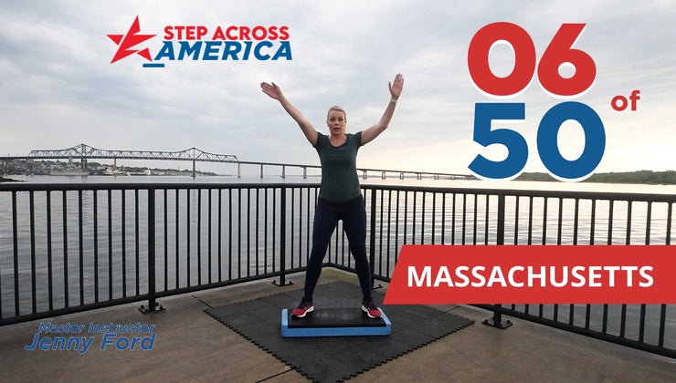 Americastep 6 of 50 | Massachusetts | Step Across America | Step Aerobics | Freedom.Fit