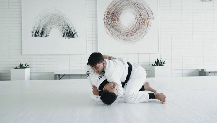 Connecting Between Guard Pass and Back Take Options from Leg Drag Position