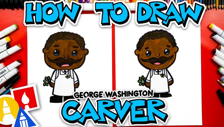 How To Draw George Washington Carver | Art For Kids Hub