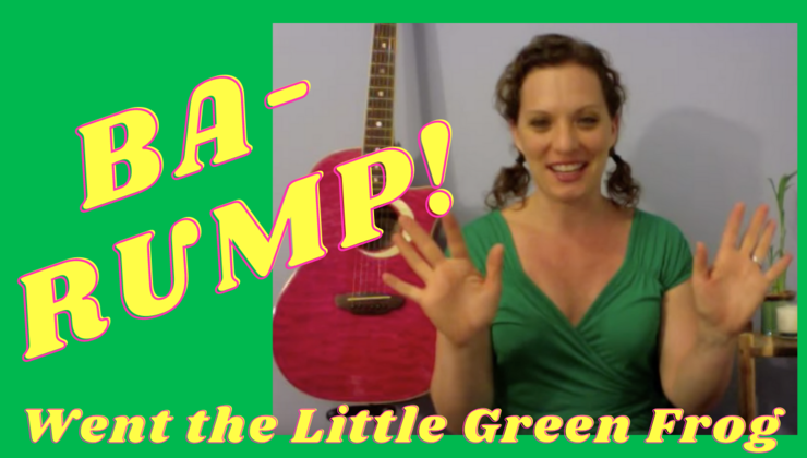 Ba-rump Went The Little Green Frog | Miss Nina's Pink Guitar Club