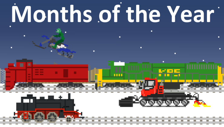Months of the Year with Trains | The Kids' Picture Show