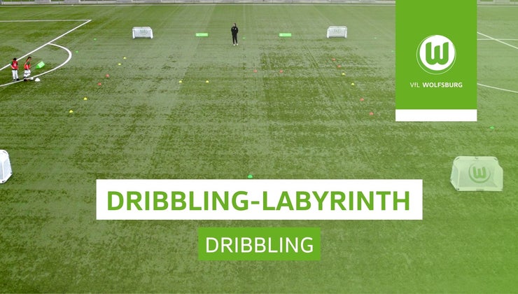 Dribbling-Labyrinth | Exercise VfL Wolfsburg Youth Soccer | ADVANCE ...