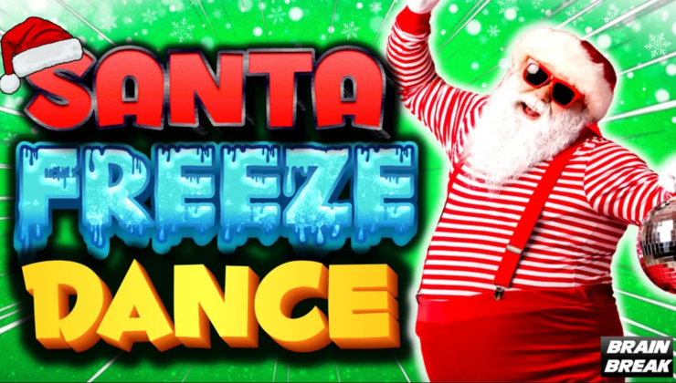 ☃️ CHRISTMAS FREEZE DANCE🥶 | SANTA CLAUS Just Dance 🕺🏽 YOGA | Brain Break🎄