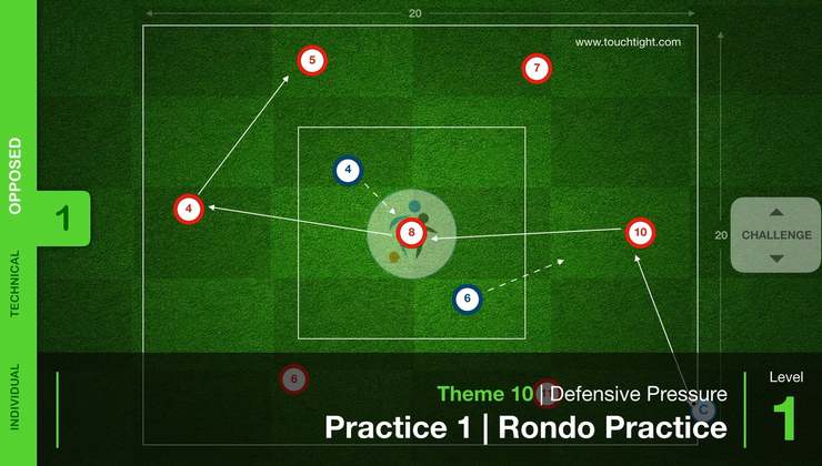Defensive Pressure | Opposed / Rondo (10-S1)
