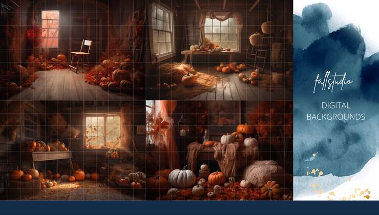 Studio Fall Background Fall Studio Digital Backgrounds