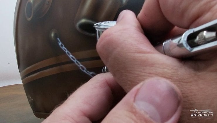 How to freehand airbrush a tiny chain | Airbrush University