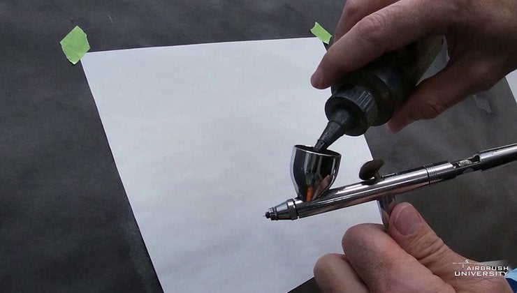 How to load paint into an airbrush | Airbrush University