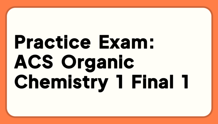 acs organic chemistry exam book