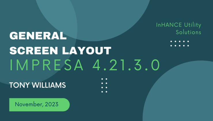 General Screen Layout