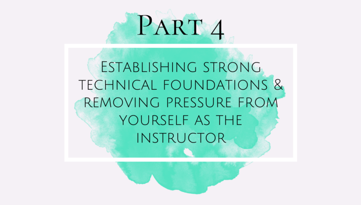Establishing Strong Foundations Not Stressing As The Teacher