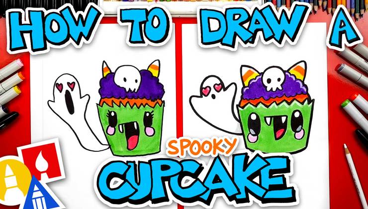 How To Draw A Spooky Cupcake