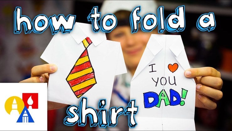 How To Fold An Origami Shirt - Father's Day | Art For Kids Hub