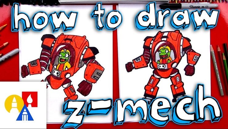 How To Draw Z-Mech From Plants vs Zombies | Art For Kids Hub