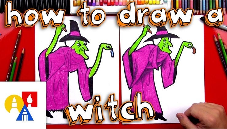 How To Draw A Witch From Scooby Doo | Art For Kids Hub