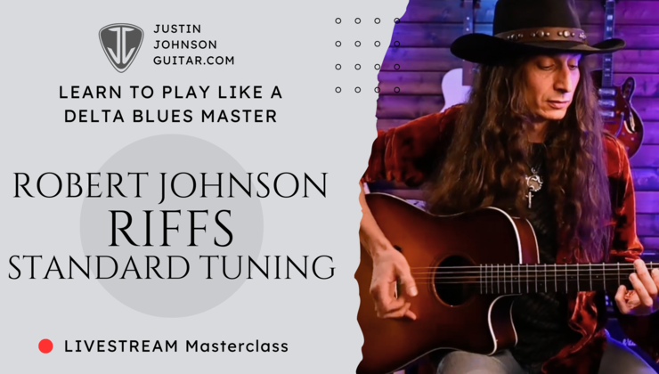 Standard Tuning Riffs Guitar Lesson Livestream Robert Johnson Riffs In Standard Tuning