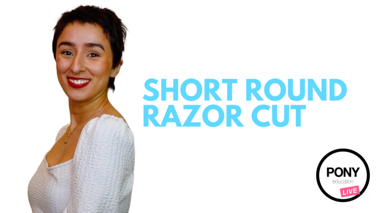 Short Round Razor Cut on Natalie by Corinna