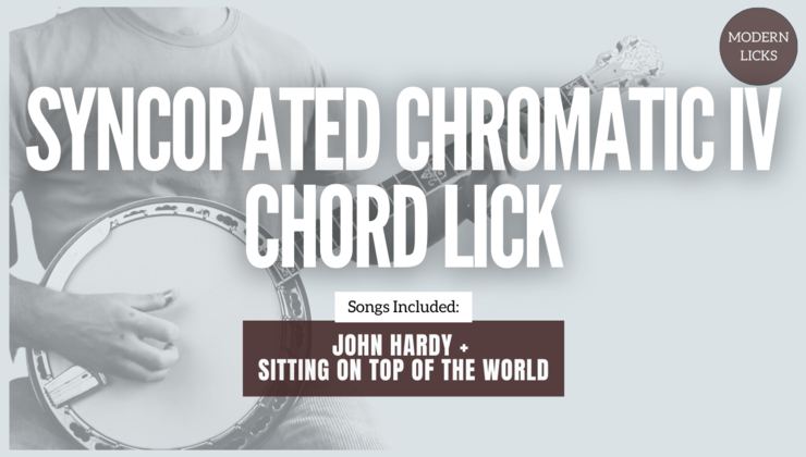 Syncopated Chromatic IV Chord Lick
