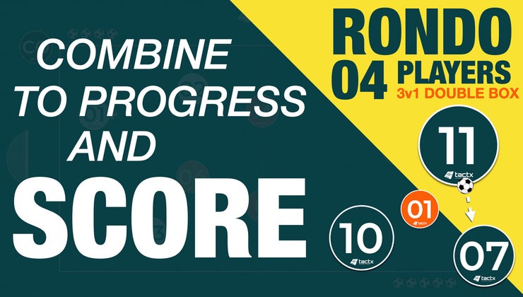 RONDO | COMBINE TO PROGRESS AND SCORE | 04 PLAYERS