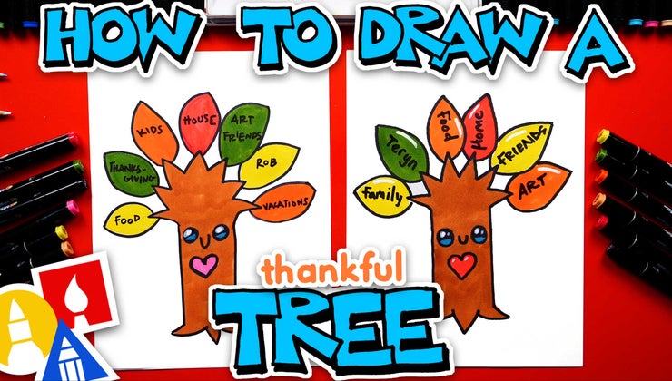 How To Draw A Thankful Tree