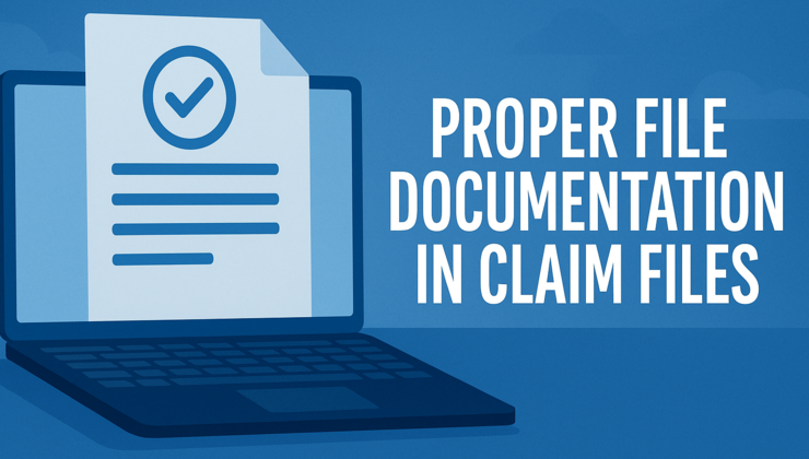 Proper File Documentation in Claim Files