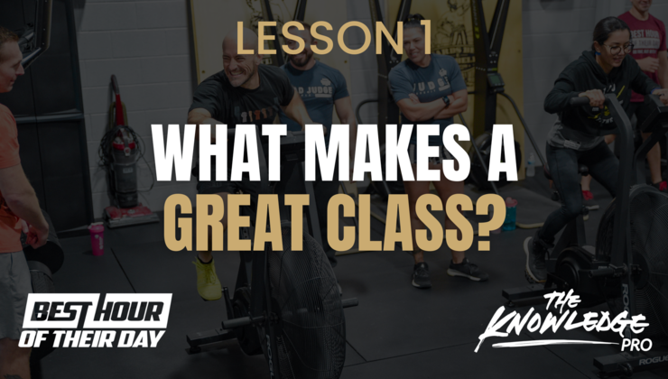 Lesson 1: What Makes A Great Class?