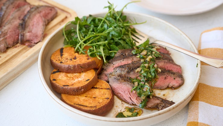 Cook Once Eat Twice: Grilled Flank Steak with Chermoula / Steak & Sweet