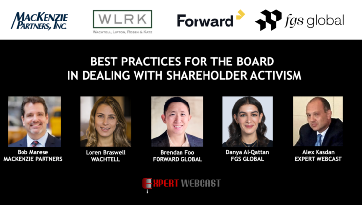 Best Practices for the Board in Dealing with Shareholder Activism
