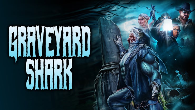 Graveyard Shark Poster