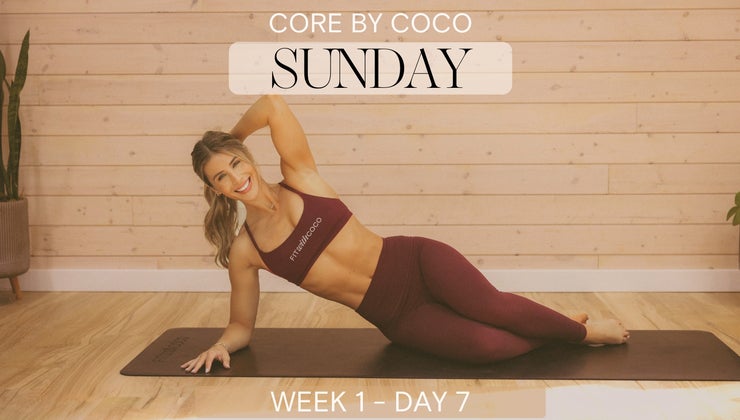 Coco Workout Routine Fit with Coco - Core by Coco Deload Program - Sunday Stretch