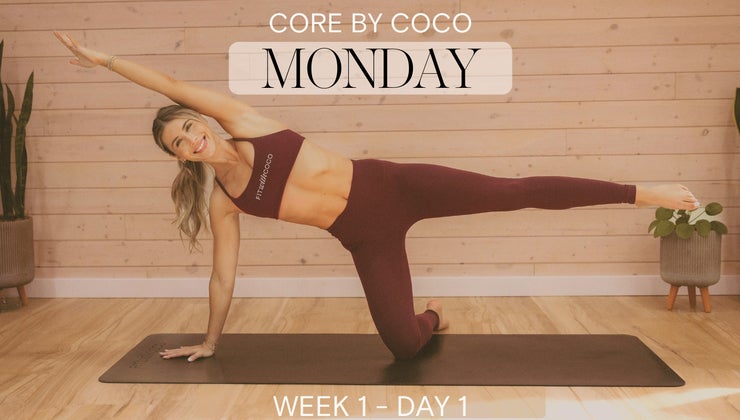 Coco Workout Routine Fit with Coco - Core by Coco Deload Program 2025 - Monday Pilates x ...