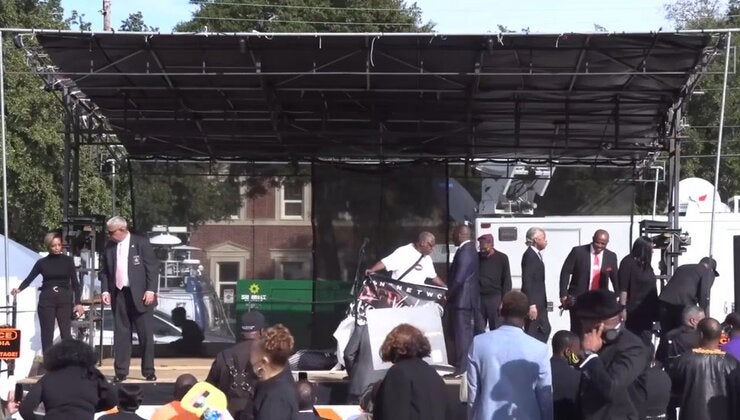Black Pastors hold Ga. vigil at trial of 3 white men who killed Ahmaud ...