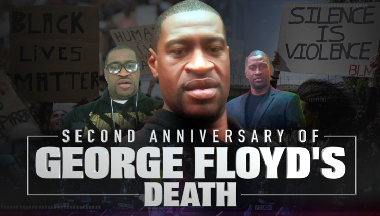 Activists honor George Floyd with a candlelight vigil