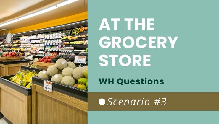 WH-Questions Practice | Grocery Store Scenario 3 | Adult Speech Therapy ...