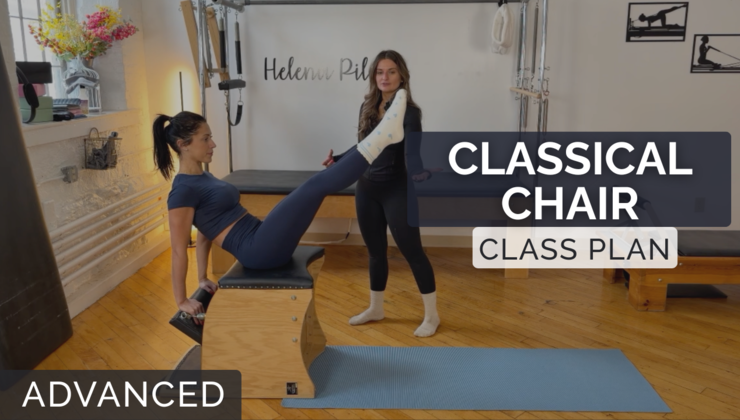 Pilates Chair Class Routine Advanced Classical Chair Class Plan | Peak Pilates Certified Instructor