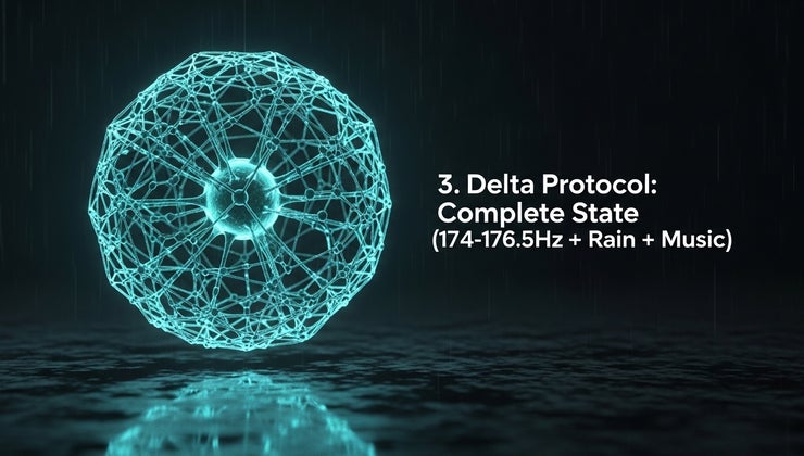 Delta Protocol Complete State (174-176.5hz + Rain + Music)