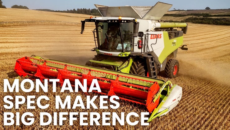 CUSTOMER REVIEW: Claas Trion 750 Montana combine harvester