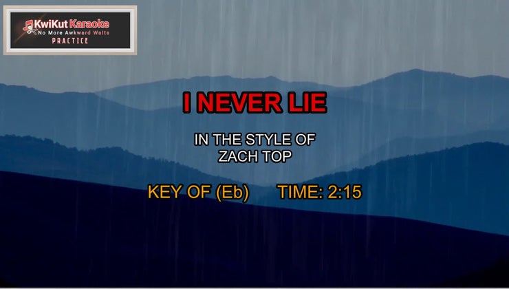 I Never Lie