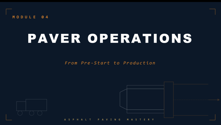 Module 4 — Paver Operations preview