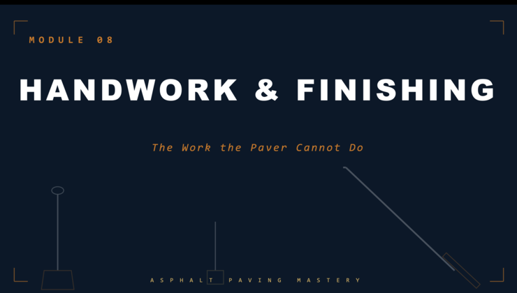 Module 8 — Handwork & Finishing preview