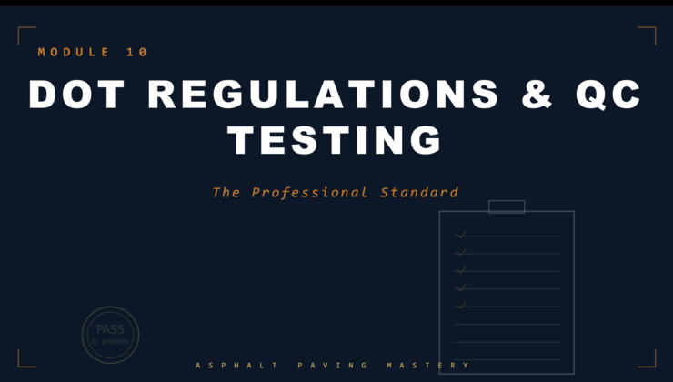 Module 10 — DOT Regs & Quality Control preview