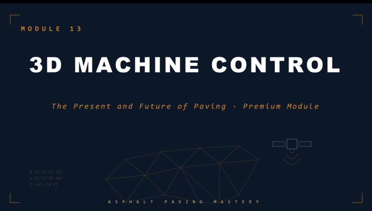Module 13 — 3D Machine Control preview