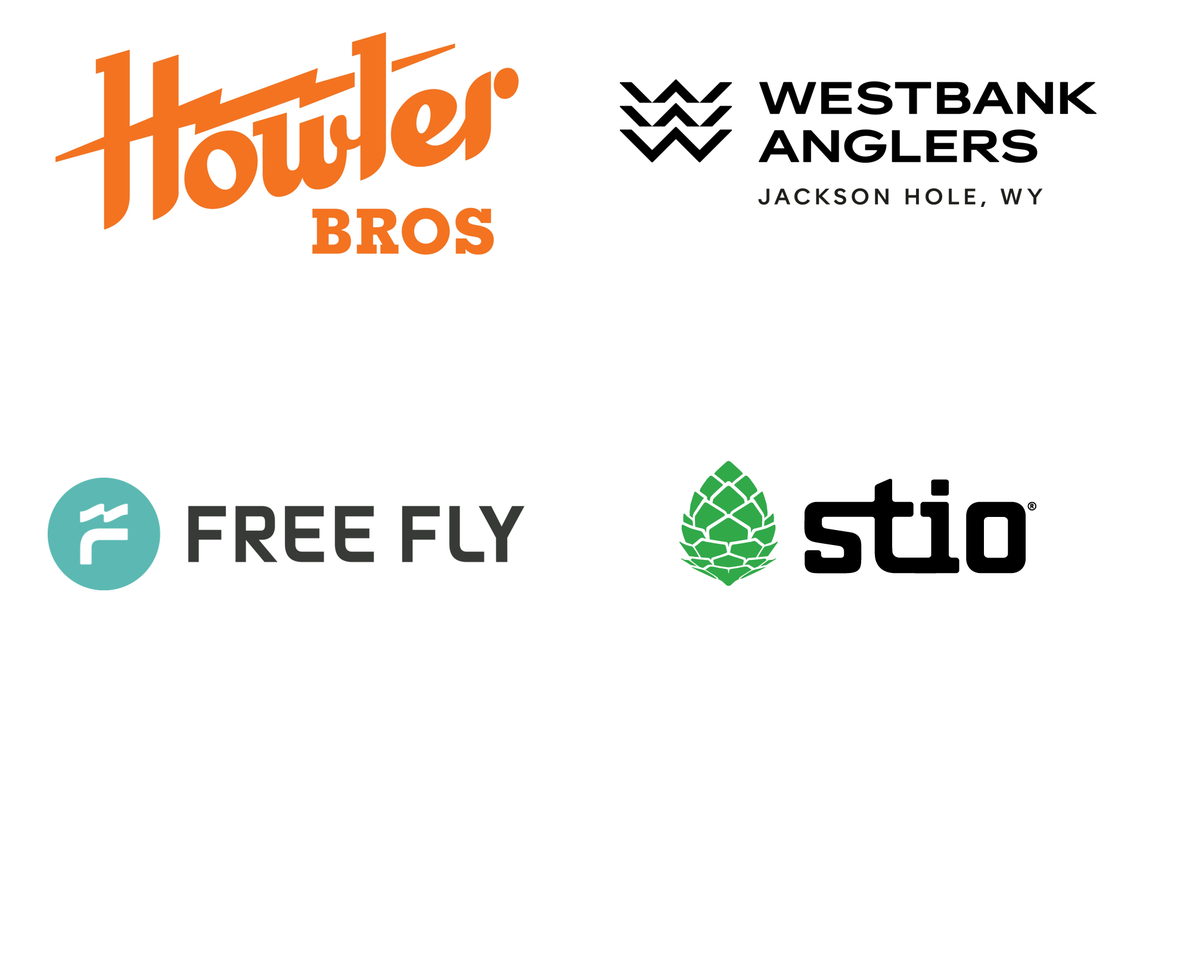 Howler Bros, Westbank Anglers, Stio, and Free Fly brand partner logos