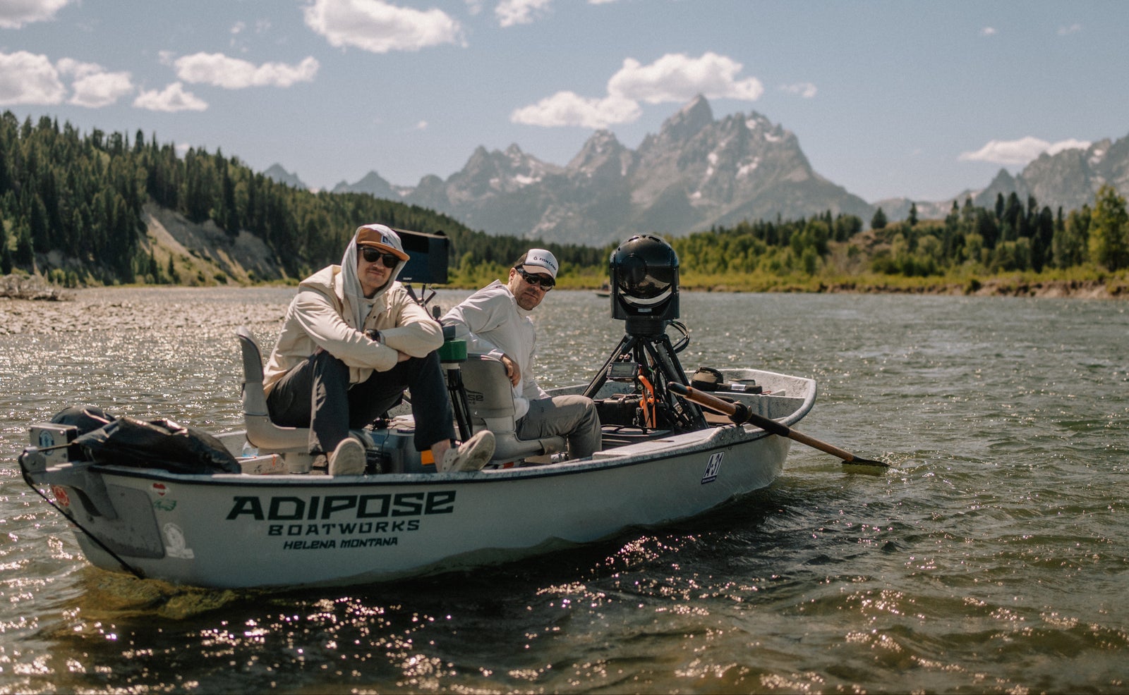 Fish Camp crew filming Guardians of the Snake on the Snake River
