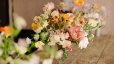 sweetpeas and roses