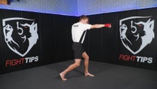 Side profile of a man throwing a right-hand cross 