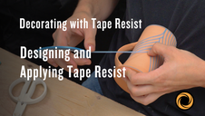 Decorating with Tape Resist: Designing and Applying Tape Resist