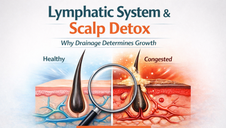 Lymphatic system and scalp detox training showing drainage, detoxification, and scalp health support