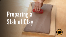 Preparing a Slab of Clay