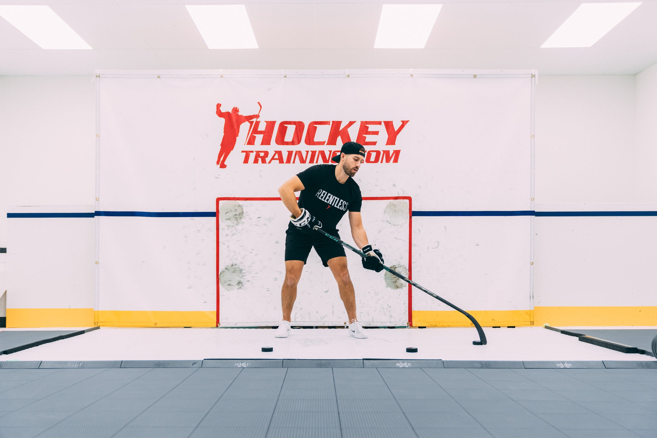 Coach Kevin leading hockey training